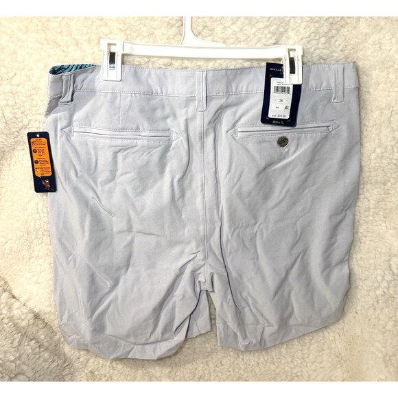 Margaritaville Mens Shorts 36 Waist 7" inseam Grey Dawn UPF 30, Quick Dry - Picture 3 of 4